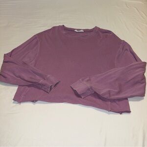 Double Zero Women’s Cropped Long Sleeved Top, Size L